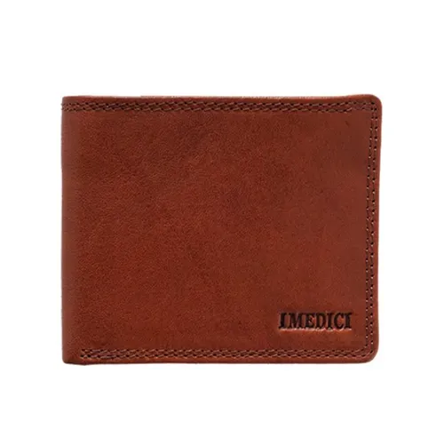 Túi xách Medici Of Florence - Ví Nam Medici Of Florence Calfskin 5 Mogano MED5RE3A278 Màu Nâu Đậm - Vua Hàng Hiệu