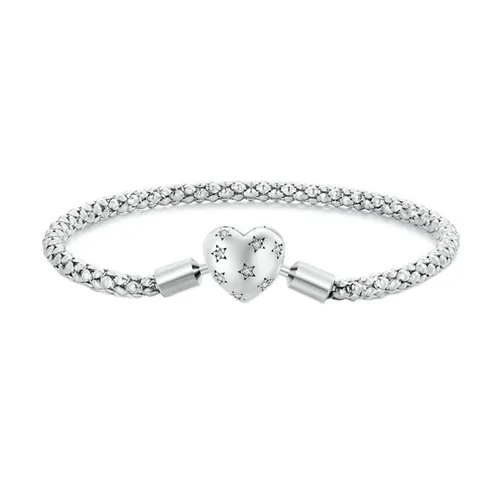 Lili Jewelry - Vòng Đeo Tay Nữ Lili Jewelry Đính Đá CZ Hình Trái Tim Willa LILI_090124 Màu Bạc Size 17 - Vua Hàng Hiệu