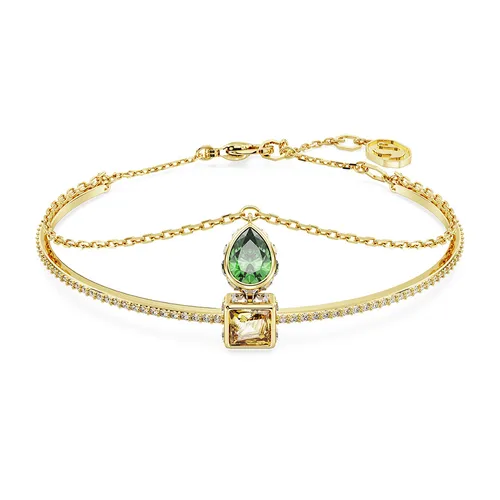 Vòng Đeo Tay Nữ Swarovski Stilla Bangle Mixed Cuts, Multicolored, Gold-Tone Plated 5662924 Màu Vàng