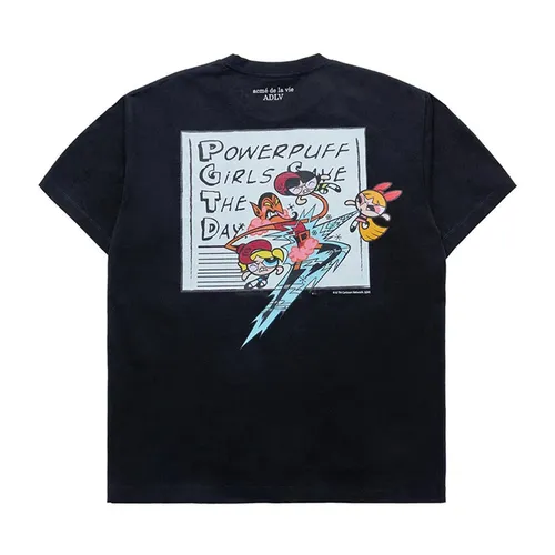Áo Phông Acmé De La Vie ADLV The Powerpuff Girls Save The Day T-Shirt Màu Đen - Thời trang - Vua Hàng Hiệu