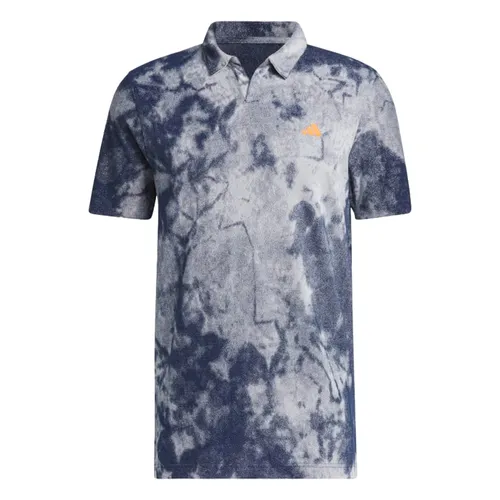Adidas - Áo Polo Nam Adidas Made To Be Remade No-Button Jacquard Golf Shirt HT0081 Màu Xanh Size M - Vua Hàng Hiệu