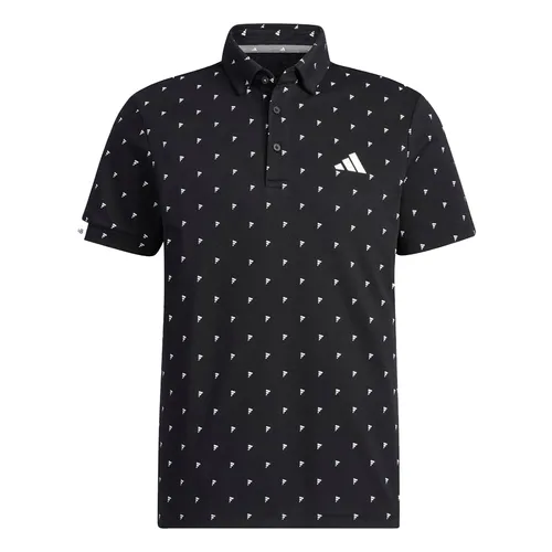 Áo Polo Nam Adidas Short Sleeve Shirt With Logo Printed Buttons HT6838 Màu Đen Size L