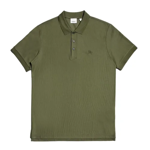 Áo Polo Nam Burberry Men's Polo Shirt Màu Xanh Olive Size XS