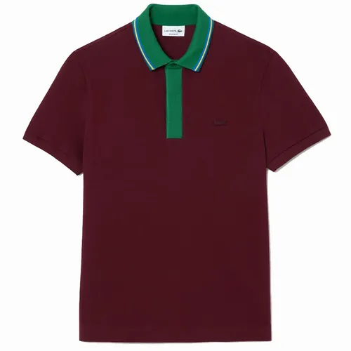 Áo Polo Nam Lacoste Shirt For Men Smart Paris Color Block Collar PH1125 YUP Màu Đỏ Đô Size 3 - Thời trang - Vua Hàng Hiệu