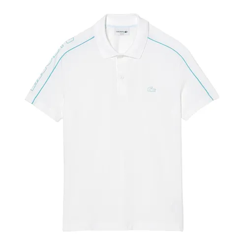 Áo Polo Nam Lacoste Tech Piqué Movement PH1426 51 RI6 Màu Trắng Size 3