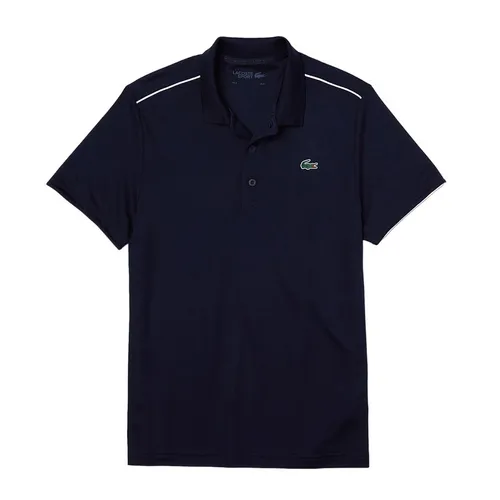 Áo Polo Nam Lacoste Sport Contrast Piping Breathable Piqué Polo Shirt DH2094 525 Màu Xanh Đen Size 2