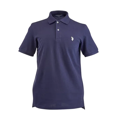 Thời trang U.S. Polo Assn. - Áo Polo Nam U.S. Polo Assn. Solid Polo With Small Pony 11C5813O - PA05 Màu Xanh Đậm Size L - Vua Hàng Hiệu