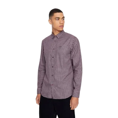 Áo Sơ Mi Dài Tay Nam Armani Exchange Shirt 6LZC06 ZNMIZ Màu Kẻ Đỏ Size M