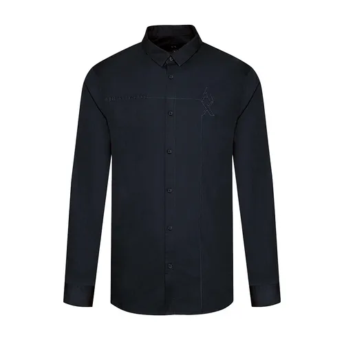Áo Sơ Mi Dài Tay Nam Armani Exchange Shirt 6LZC07 ZNBJZ Màu Đen Size S