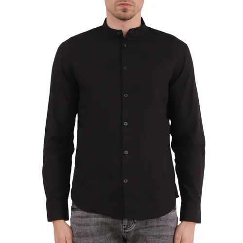 Áo Sơ Mi Dài Tay Nam Armani Exchange Shirt 6LZC28 ZNXAZ - GC03 Màu Đen Size XS