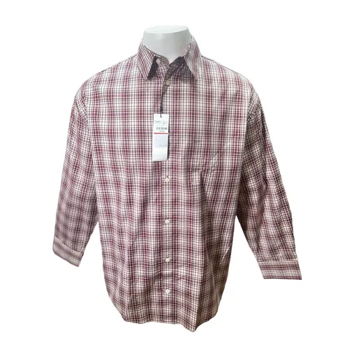 Áo Sơ Mi Dài Tay Nam Calvin Klein CK SP40577879 Màu Kẻ Ca-ro Đỏ Size XS