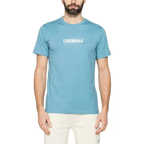Carrera Jeans - Áo Thun Nam Carrera Jeans Basic In Logo T-Shirt 801P0047A_614 Màu Xanh Da Trời Size L - Vua Hàng Hiệu