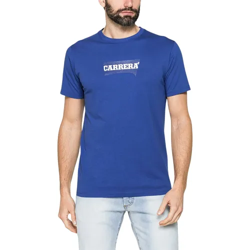 Carrera Jeans - Áo Thun Nam Carrera Jeans BASIC IN LOGO T-Shirt 801P0047A_661 Màu Xanh Dương Size S - Vua Hàng Hiệu