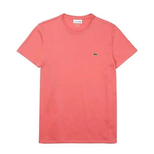 Áo Thun Nam Lacoste Men's Crew Neck Pima Cotton Jersey T-Shirt TH6709 F9C Màu Hồng Size 2