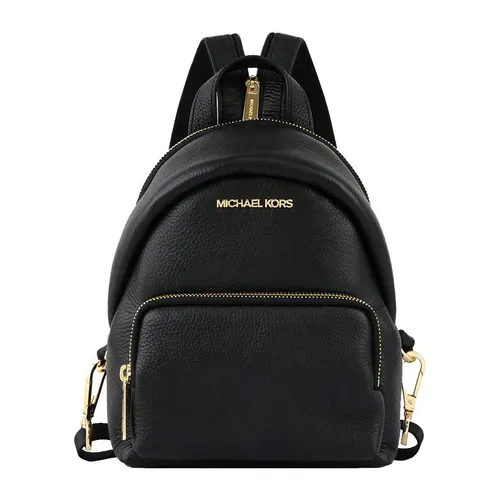 Túi xách - Balo Nữ Michael Kors MK Erin Lychee Leather Zipper Backpack 35T0GERB5L Màu Đen - Vua Hàng Hiệu
