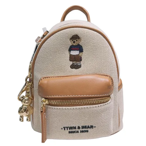 Balo Nữ TTWN BEAR TN3481 Màu Be Viền Nâu Size S