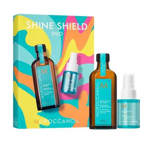 Chăm sóc tóc Moroccanoil Dưỡng tóc - Bộ Đôi Bảo Vệ Và Nuôi Dưỡng Tóc Bóng Mượt Moroccanoil Shine Shield (100+ 50ml) - Vua Hàng Hiệu