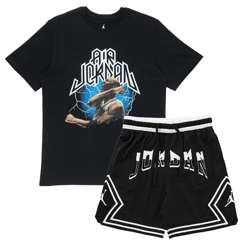 Bộ Quần Áo Cộc Tay Nam Nike Jordan Sport Dri-Fit FN6016-010/FD5957-010 Màu Đen Size M