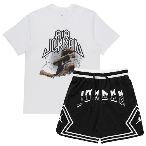 Bộ Quần Áo Cộc Tay Nam Nike Jordan Sport Dri-Fit FN6016-100/FD5957-010 Màu Trắng Đen Size XS
