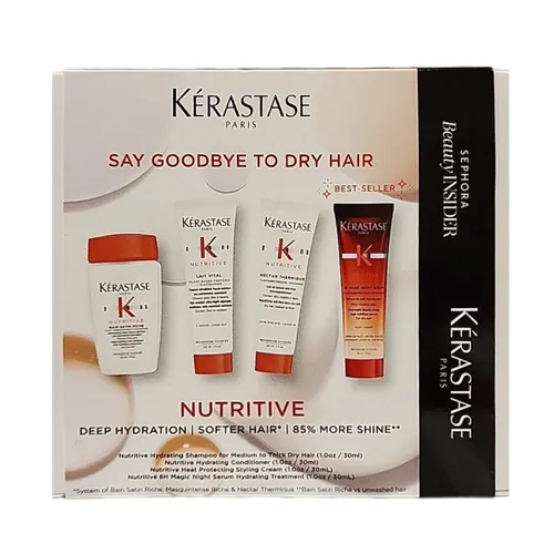 Chăm sóc tóc Bộ sản phẩm - Bộ Sản Phẩm Chăm Sóc Tóc Khô Kérastase Say Goodbye To Dry Hair 4 Món - Vua Hàng Hiệu