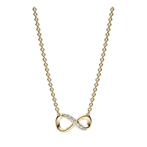 Trang sức - Dây Chuyền Nữ Pandora Moments 14K Gold Plated Infinity Necklace 368821C01 Màu Vàng Gold - Vua Hàng Hiệu