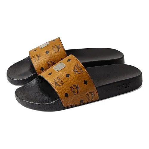 Dép MCM - Dép MCM Collection Slide Màu Nâu Đen Size 35 - Vua Hàng Hiệu
