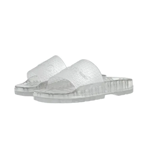 Dép Gucci Trắng Ý - Dép Nam Gucci x Adidas Adilette Rubber Màu Trắng Trong Size 40 - Vua Hàng Hiệu