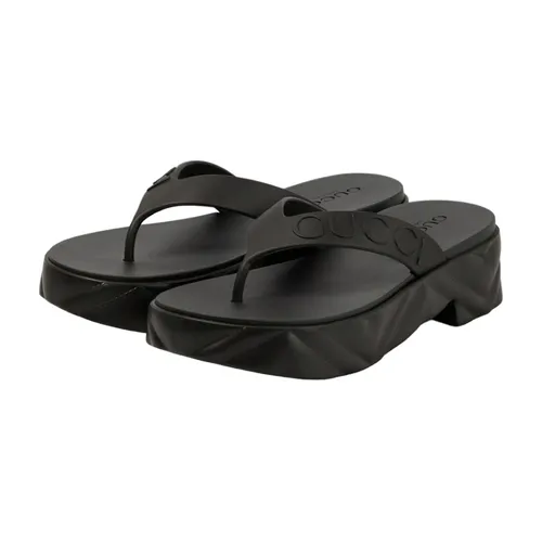 Dép Cao su - Dép Nữ Gucci Platform Thong Sandal 746334 JFM00-1000 Màu Đen Size 35 - Vua Hàng Hiệu