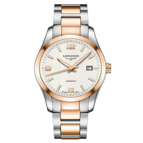 Đồng hồ - Đồng Hồ Nam Longines L2.785.5.76.7 Màu Bạc Phối Vàng Hồng - Vua Hàng Hiệu