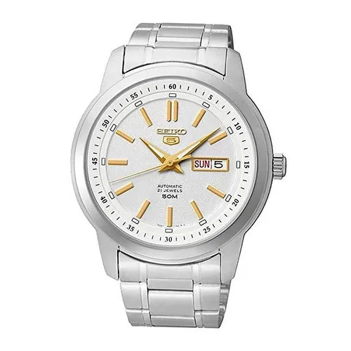 Đồng Hồ Nam Seiko 5 Automatic SNKM85K1 Màu Bạc