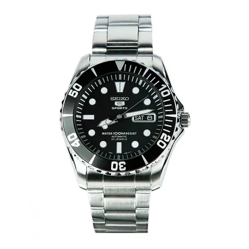Đồng Hồ Nam Seiko 5 Sports Automatic SNZF17K1 Màu Bạc Đen
