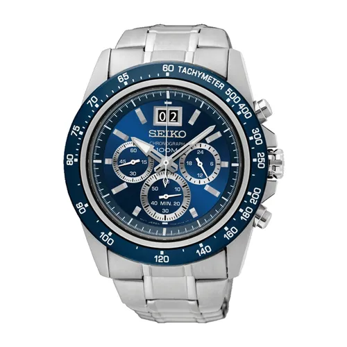 Đồng Hồ Nam Seiko Chronograph SPC235P1 Màu Bạc Xanh