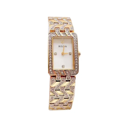 Đồng hồ - Đồng Hồ Nữ Bulova Classic Classic Crystal Accented Watch 98L301 Màu Vàng Gold - Vua Hàng Hiệu
