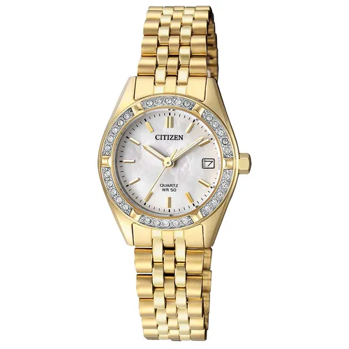 Đồng Hồ Nữ Citizen Quartz Gold Tone Women Watch EU6062-50D Màu Vàng - Đồng hồ - Vua Hàng Hiệu