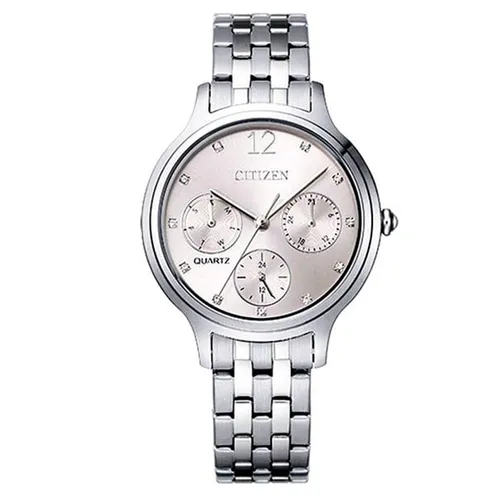 Đồng Hồ Nữ Citizen Quartz Women Watch ED8180-52X Màu Bạc Hồng