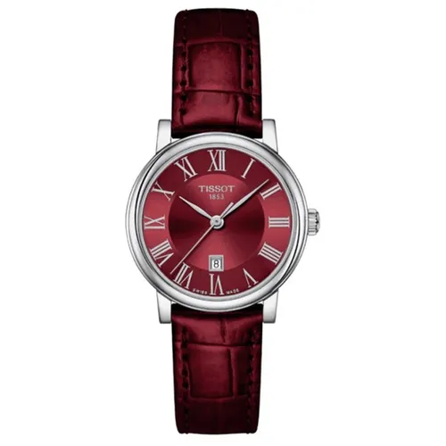 Đồng Hồ Nữ Tissot Carson Premium Quartz Red Dial T122.210.16.373.00 Màu Đỏ Mận - Đồng hồ - Vua Hàng Hiệu