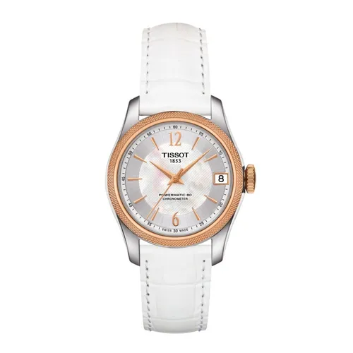 Đồng hồ - Đồng Hồ Nữ Tissot T-Classic Ballade Automatic Mother Of Pearl Dial T108.208.26.117.00 Màu Trắng Vàng Hồng - Vua Hàng Hiệu