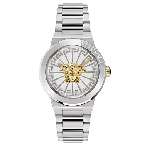 Đồng Hồ Nữ Versace Medusa Infinite Quartz Silver Dial Ladies Watch VE3F00322 Màu Bạc