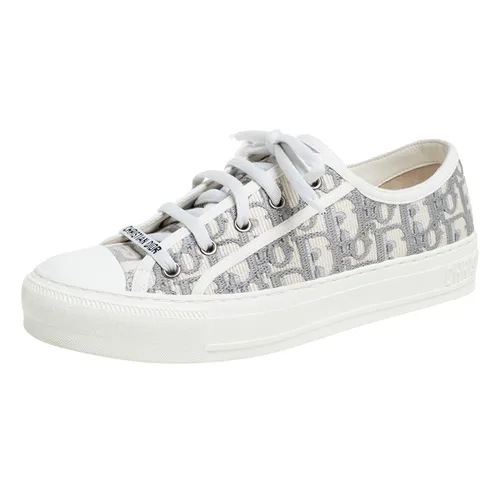 Giày Dior Nữ - Giày Sneaker Nữ Dior Walk'N'Dior Gray Màu Xám Trắng Size 38 - Vua Hàng Hiệu