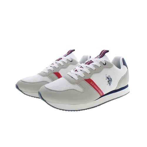 U.S. Polo Assn. - Giày Thế Thao Nam U.S. Polo Assn. NOBIL009M3TH1_BIANCO_WHI Màu Xám Trắng Size 40 - Vua Hàng Hiệu