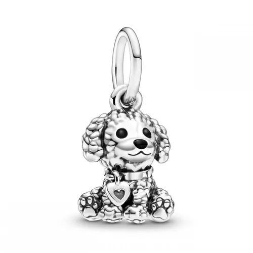 Hạt Vòng Charm Pandora Poodle Puppy Dog 798871C01 Màu Bạc