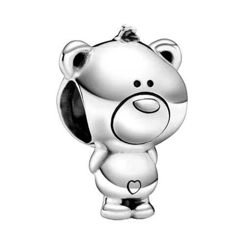 Hạt Vòng Charm Pandora Theo Bear Charm 798695C00 Màu Bạc