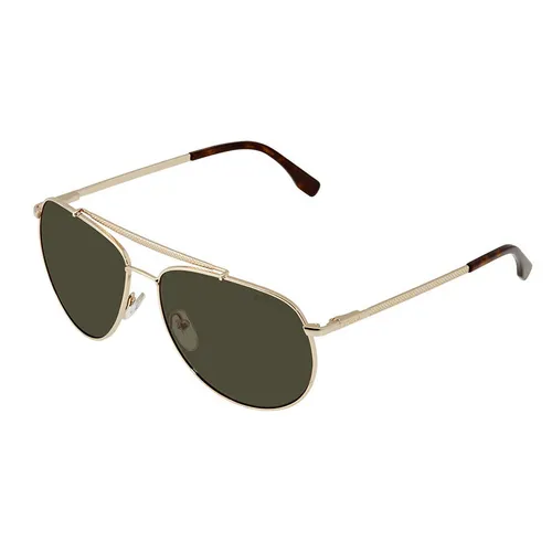 Kính Mát Nam Lacoste Men's Gold Tone Aviator Pilot Sunglasses L177SP 714 59 Màu Xám Vàng