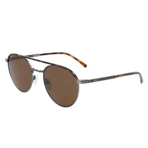 Lacoste - Kính Mát Nam Lacoste Rounded Classic Sunglasses L228S 024 Màu Nâu - Vua Hàng Hiệu