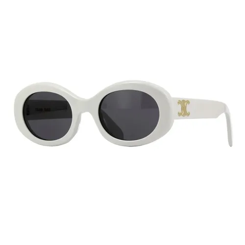 Kính Mát Nữ Celine Triomphe Sunglasses CL40194U 5225A Màu Trắng Đen - Kính mắt - Vua Hàng Hiệu