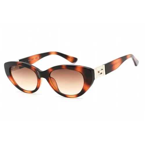 Kính mắt - Kính Mát Nữ Guess Brown Gradient Cat Eye Ladies Sunglasses GU7849-53F-51 Màu Nâu Havana - Vua Hàng Hiệu