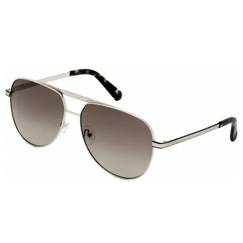 Kính mắt - Kính Mát Nữ Guess GU00027-10B-61 Sunglasses Màu Xám Bạc - Vua Hàng Hiệu