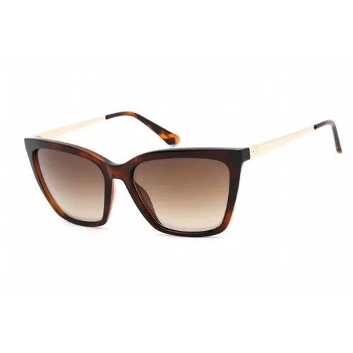 Kính mắt - Kính Mát Nữ Guess GU7701-52G-56 Sunglasses Màu Nâu Vàng - Vua Hàng Hiệu