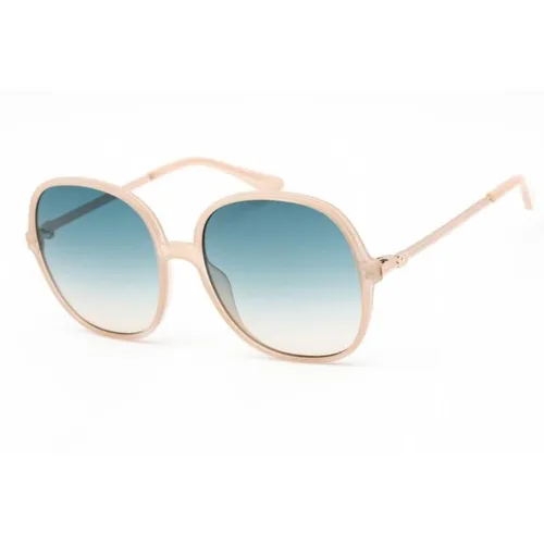 Kính mắt - Kính Mát Nữ Guess GU7844-57P-59 Beige/ Green Sunglasse Màu Xanh Be - Vua Hàng Hiệu