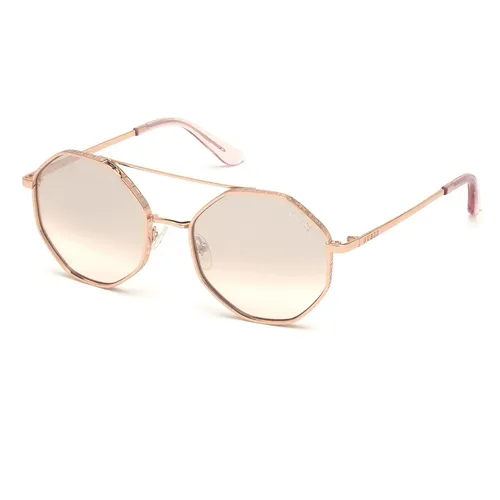 Kính mắt - Kính Mát Nữ Guess Rosegold GU7636-28U-55 Sunglasses Màu Vàng Hồng - Vua Hàng Hiệu